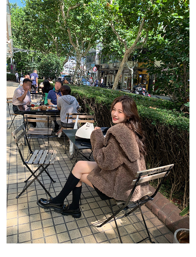 葡萄妈Studiolee英伦风小皮鞋女小金扣圆头一