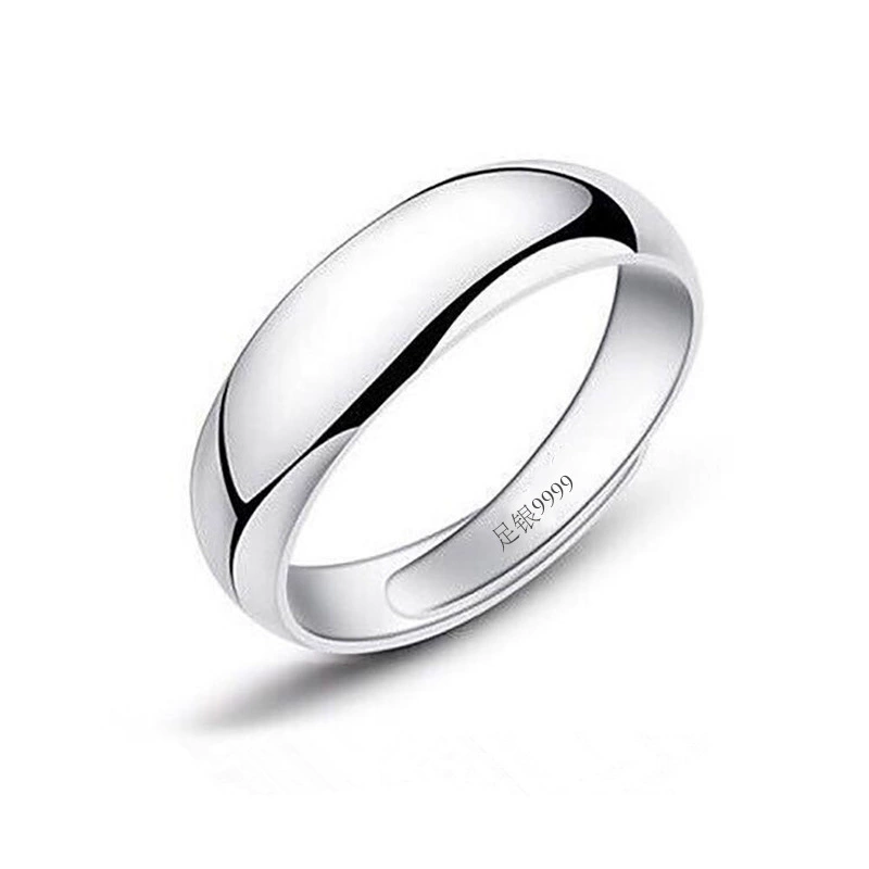 Glossy adjustable ring for beloved, simple and elegant design