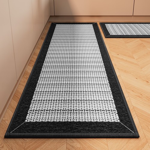 Kitchen mat anti-slip anti-oil waterproof mat washable scrubbable home use long strip mat dirty door mat water-absorbent foot mat
