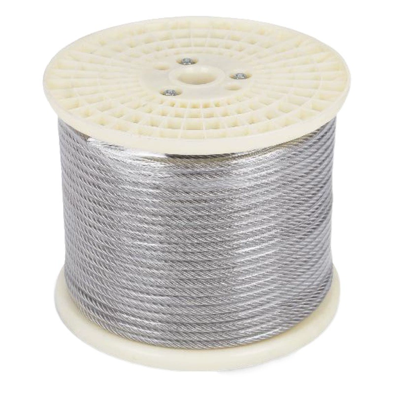 Suyang 304 нержавеющая сталь с пластиковым покрытием стальной трос ПВХ прозрачный стальной трос водяной насос ограждение Канат