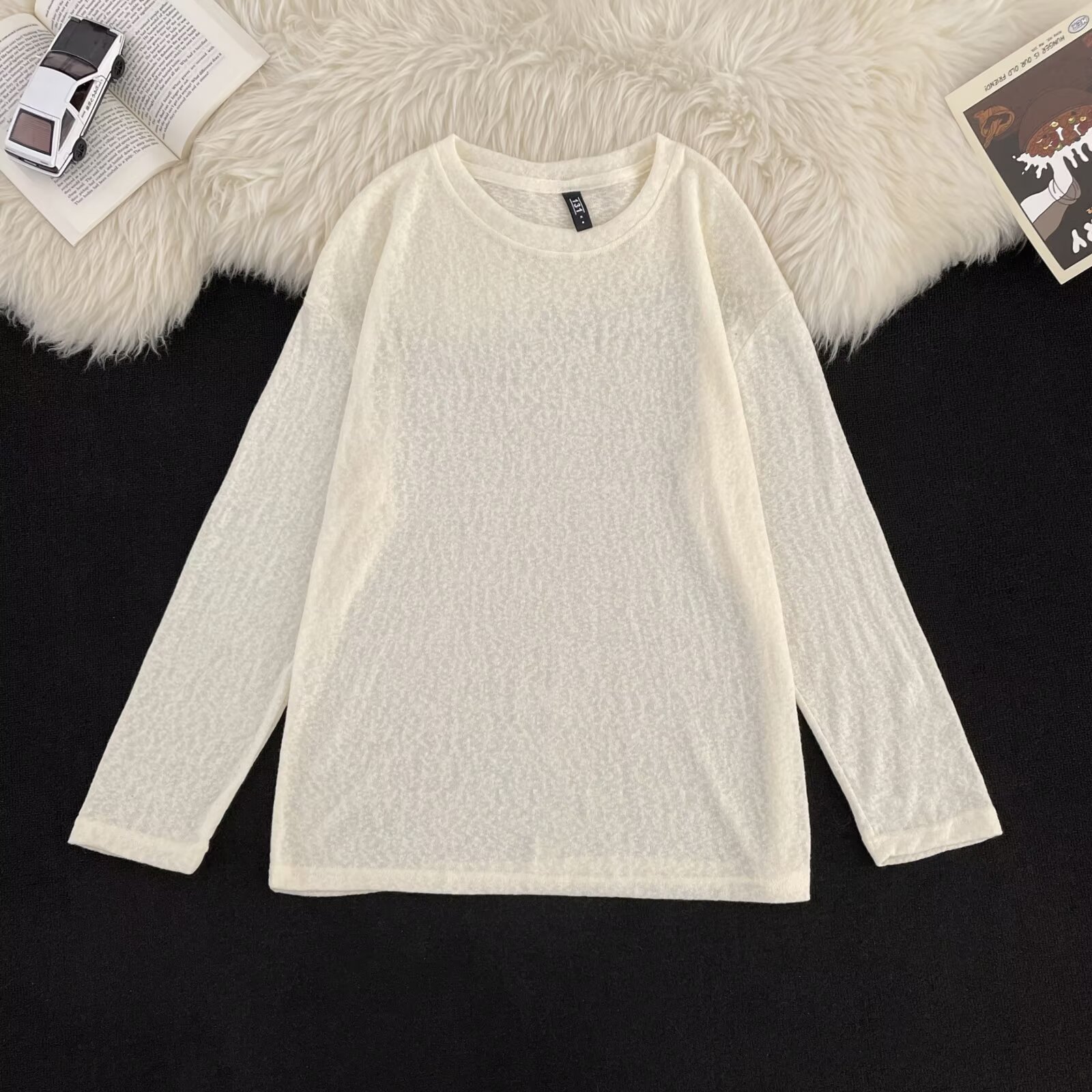 Men's Knitted Jacquard Hoodie Long Sleeved Loose Trendy Pullover_voghion.com