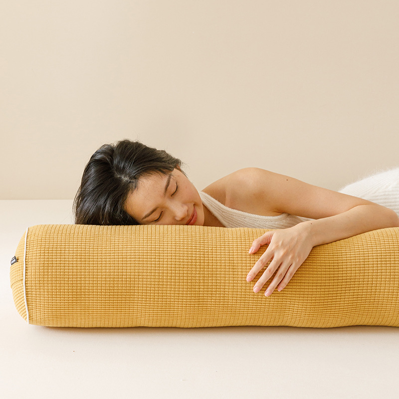 Almohada larga para dormir de lado para niñas, almohada cilíndrica especial para dormir para mujeres embarazadas, cojín de cabecera para niños, extraíble y lavable