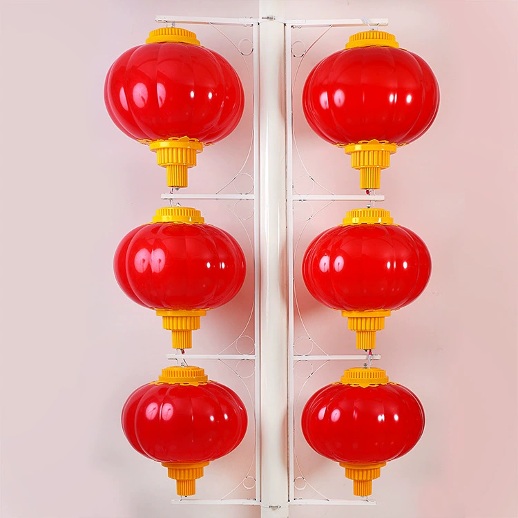 Уличный водонепроницаемый фонарь, пластиковый фонарь из ПЭТГ, утолщенный, невыцветающий, праздничный, антикварный, светодиодный, красный, сливовый, березовый, освещение