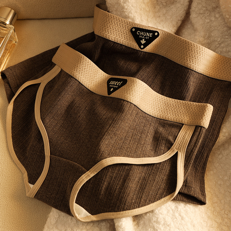 New Jacquard Couple's Underwear Women's Briefs Men's Boxer Briefs Briefs Underwear Women's Underwear Men's Cotton