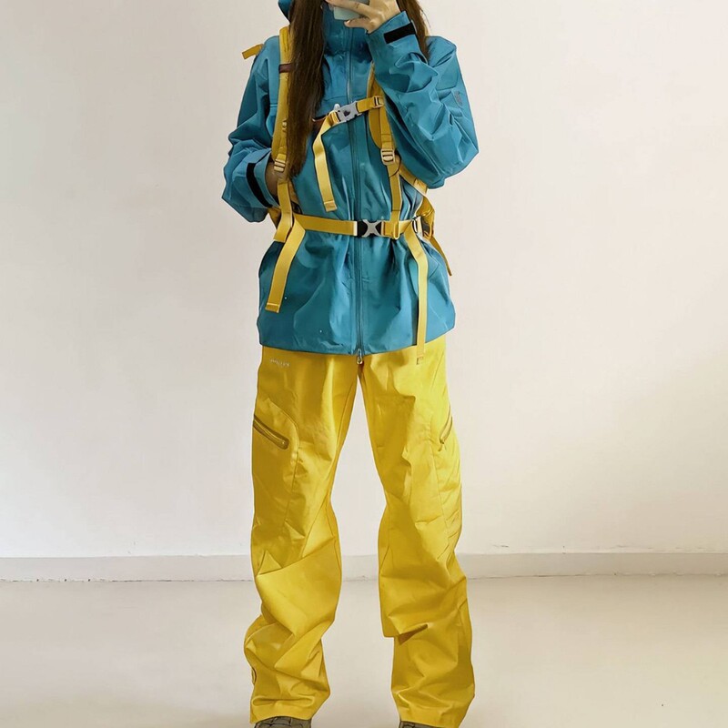 Fuyan Yellow Outdoor Hiking Pants for Women 2025 Spring and Autumn New Windproof Waterproof Sports Trekking Work Pants Fuyan Yellow Outdoor Hiking Pants for Women 2025 Spring and Autumn New Windproof Waterproof Sports Trekking Work Pants