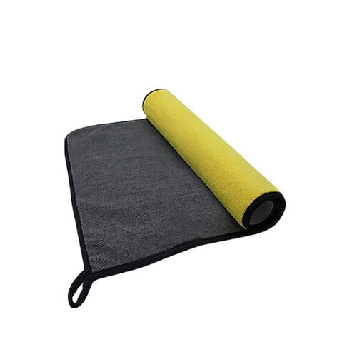 Double-sided thickened car wash towel with velvet and non-shedding, car wiping towel for car interior, absorbent rag, cleaning supplies wholesale