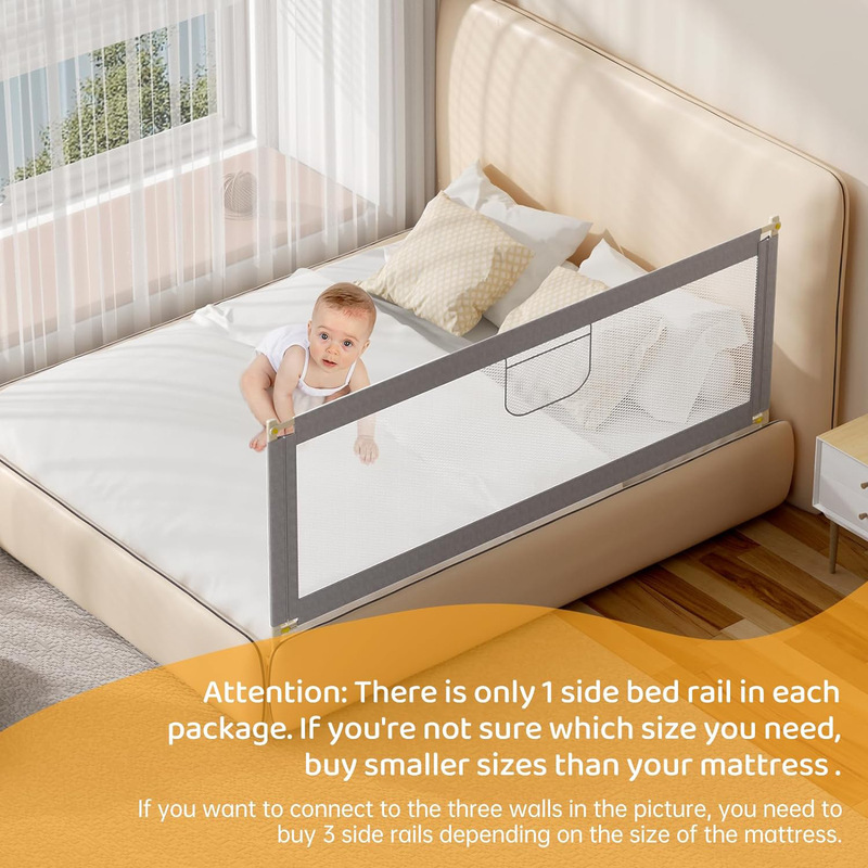 in stock manufacturers directly supply wholesale children's bed guardrail bed fence baby anti-falling bed guardrail crib barrier