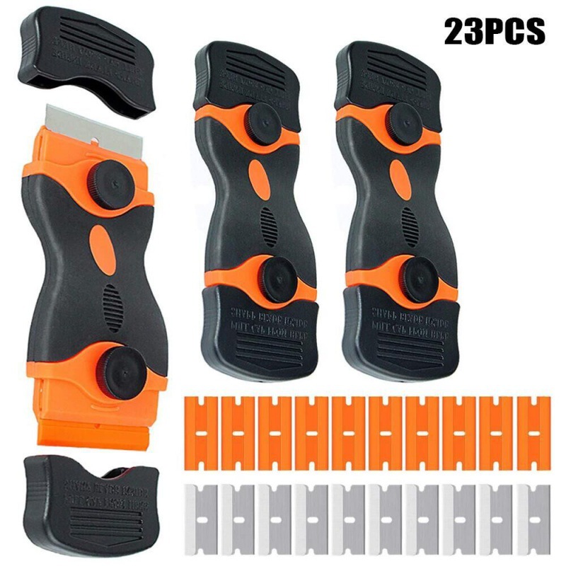 跨境23件套迷你双刃刮刀便携清洁工具用于刮标签贴纸玻璃胶水污渍