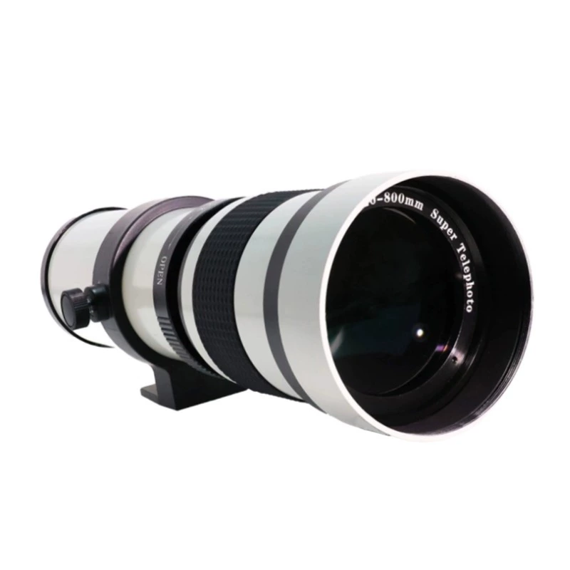 Объектив зум-фотоаппарат 420-800мм F8.3-16 ручной зум-телеобъектив для полнокадровой зеркалки, Moon и（Bird）