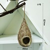 Bird's nest decoration simulation grass woven grass nest handmade outdoor small bird house outdoor pendant pendant coconut shell bird nest bird nest