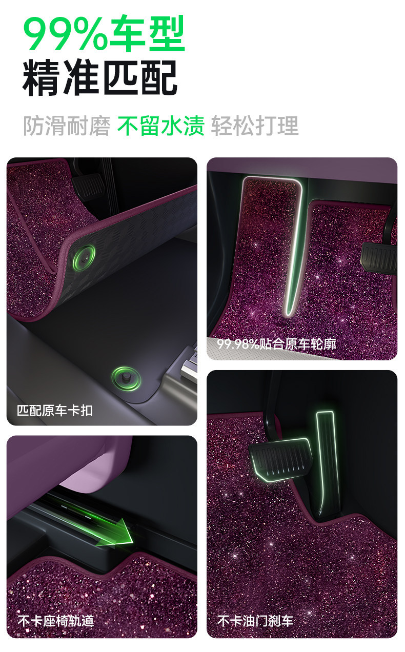 Suitable for Aito M6 Floor Mats, Starry Sky Carpet Surface, 2026 Model Huawei Car Interior Modification Accessories, Trunk Supplies