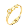Hot four-leaf flower golden