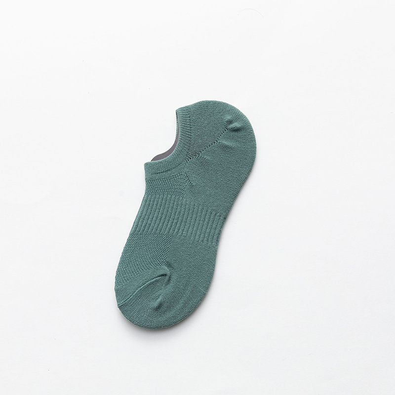 Calcetines delgados para hombres Calcetines de algodón de color sólido de tubo corto de verano Calcetines casuales de boca baja de malla transpirable Calcetines para hombres Zhuji al por mayor