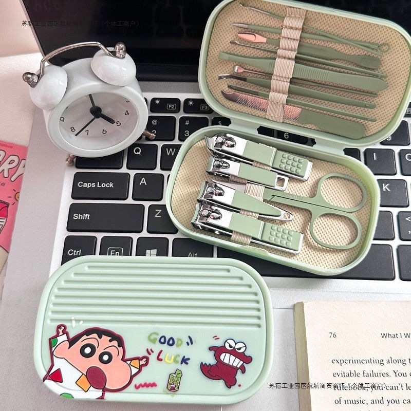 可爱指甲刀套装女学生指甲剪学生指甲钳卡通儿童大号美甲工具全套|undefined