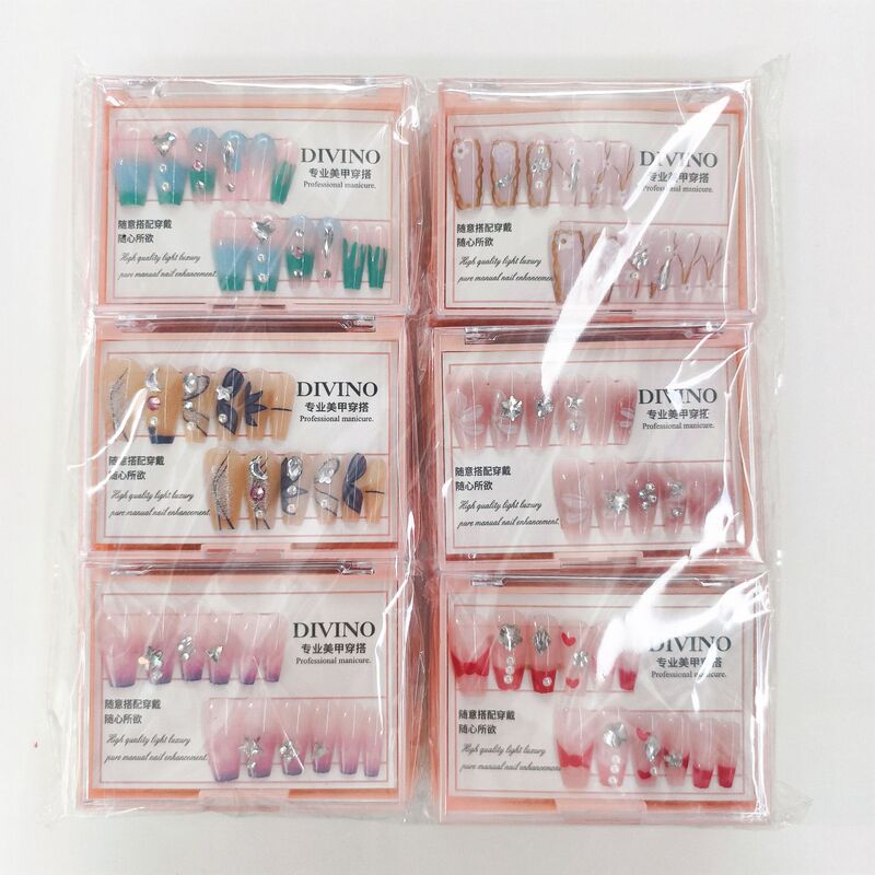 New Wearable Manicure Nail Polish Wholesale t with Diamond Nail Acrylic Box Cross-Border Wholesale Nail Stickers Manicure New Wearable Manicure Nail Polish Wholesale t with Diamond Nail Acrylic Box Cross-Border Wholesale Nail Stickers Manicure