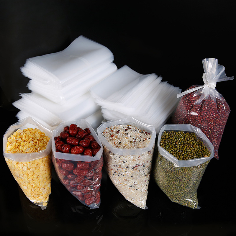 加厚平口袋透明小号pe高压袋定 制大号磨砂包装袋低压食品塑料内