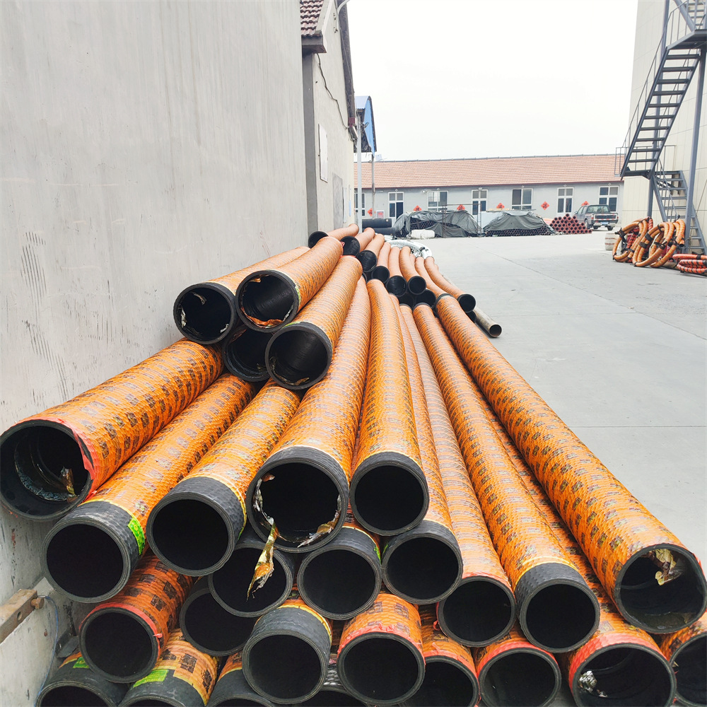 黑色橡胶钢丝管 吸排水 泥沙 酸碱专用高耐磨柔韧性强橡胶钢丝管