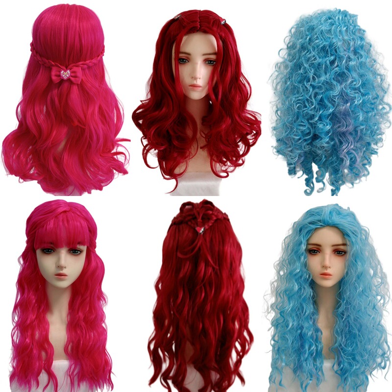 Vampire Descendants 5 Wig Descendants 5 Princess Rebel Alliance Wig Red Heart Braided Wig Vampire Descendants 5 Wig Descendants 5 Princess Rebel Alliance Wig Red Heart Braided Wig