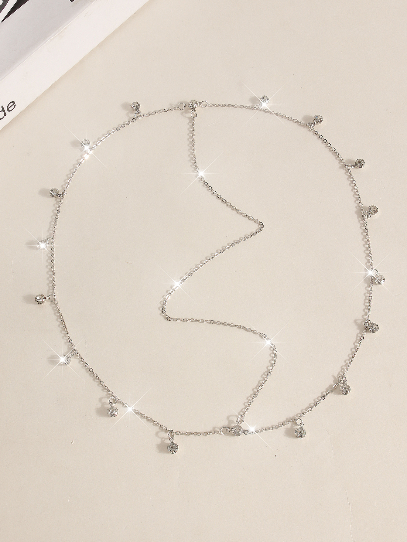 Cadena de frente de diamante de novia colgante multicapa para mujeres brillante joyas de cabello de moda europea y americana de alta calidad accesorios de vestido de boda