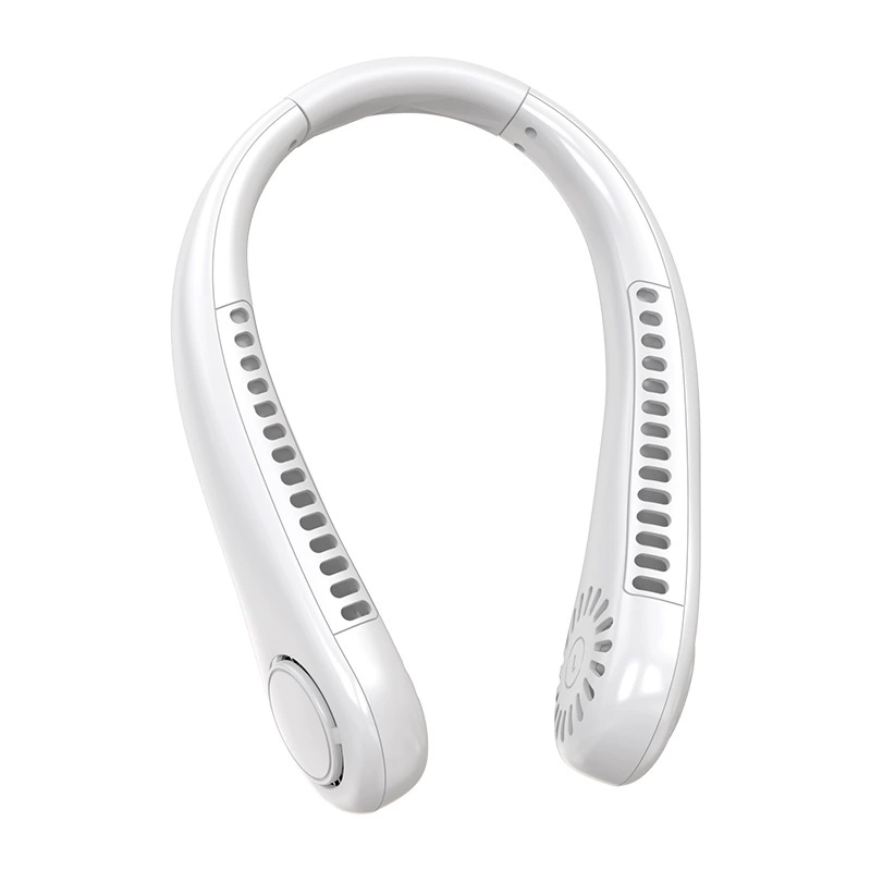 Hanging neck fan leafless lazy usb electric fan mini small air conditioner handheld portable running sports silent