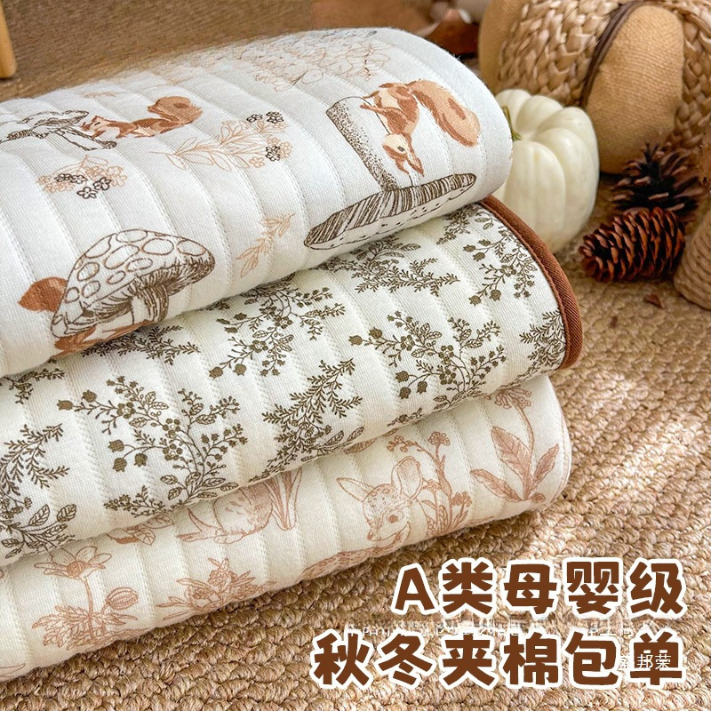 Newborn Baby Pure Cotton Autumn and Winter Thickeneded Quilt - One-Month-Old Baby Delivery Room Swaddling Wrap