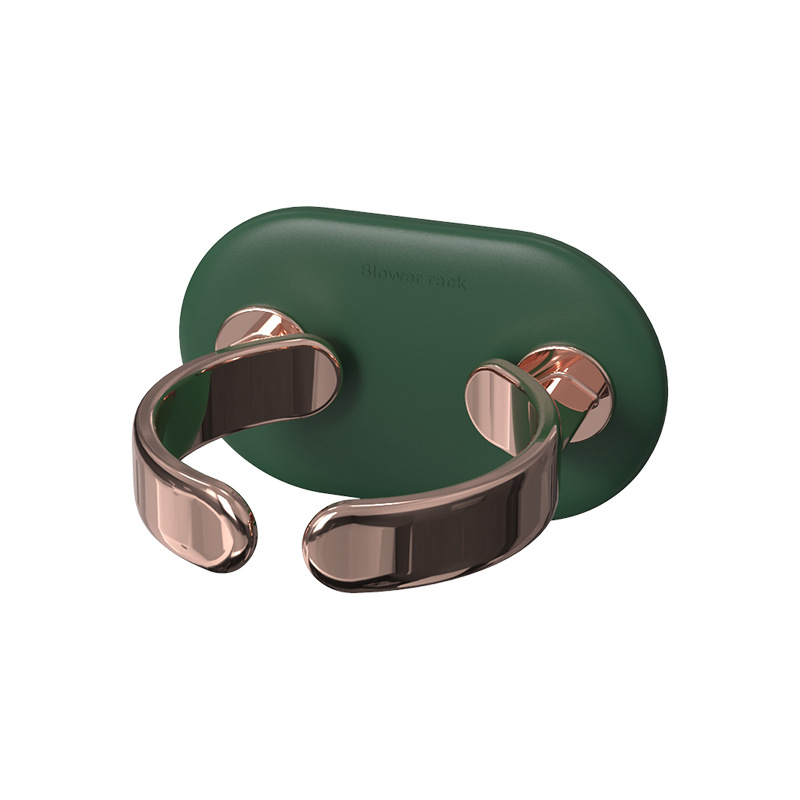 Luz de lujo ajustable secador de pelo soporte hogar eléctrico secador de pelo rack baño pared colgante ponche libre rack de almacenamiento