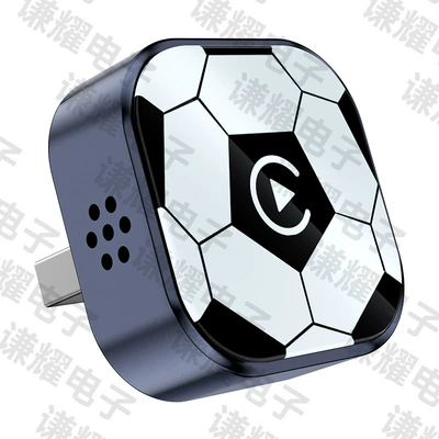 carplay wireless adapter, Simsiz CarPlay və Android Auto - q1a-royal-blue-football-shaped-metal-glass-android-auto-2-in-1-carplay-box-is-only-suitable-for-use-with-overseas-systems