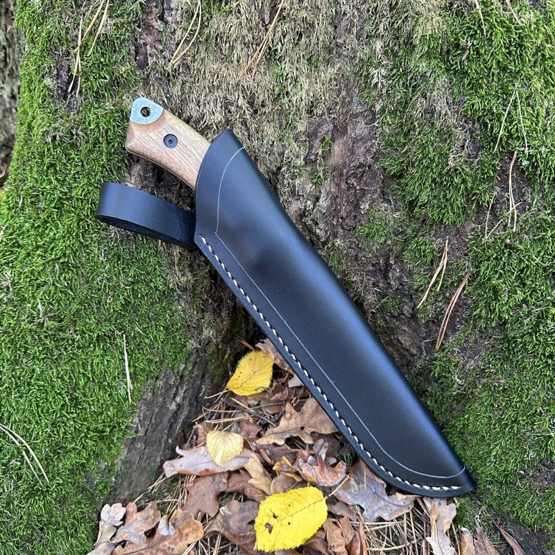 Scratch-resistant leather fruit knife storage case, PU leather knife protective cover, outdoor survival tool sheath