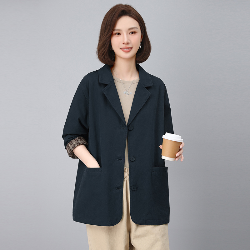 风衣外套女款2025新款秋季今年流行爆款宽松大码巨好看的早秋上衣|undefined