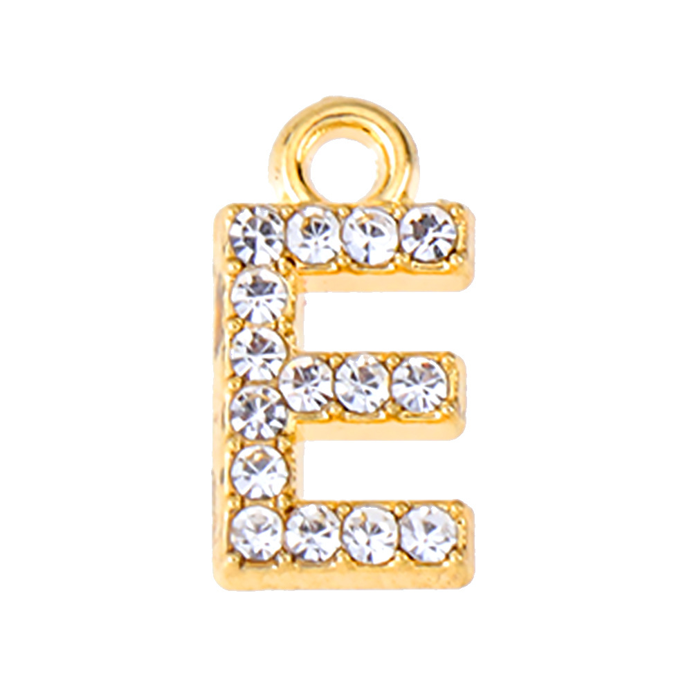 53g Weight Pendant Jewelry Making Type 13mm Jewelry Making Size Artificial Diamond Inlay Material DIY Jewelry Accessories Classification 50 PCS/Package Quantity Alloy Material Letter Pattern Plating Design Elegant, Simple Style, Streetwear Style 50 PCS/Package 13mm Alloy Artificial Diamond Letter Pendant 11