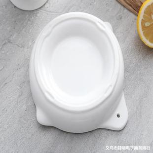 Ceramic Baby Food Grinder Baby Food Grinding Bowl and Plate Manual Vegetable and Fruit Puree Cooking Machine Food Supplement Tool