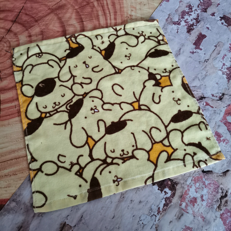 Exported to Japan, Xinjiang Cotton Pure Cotton Cut Velvet Reactive Printing Mickey Mouse Minnie Mouse Mcqueen Multi-Color Cartoon Printed Towels