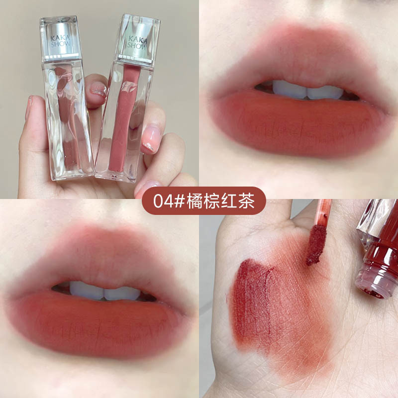 Kakashow透明水光鏡面唇釉薬透明保湿ビープ唇学生党平価マット霧面口紅|undefined