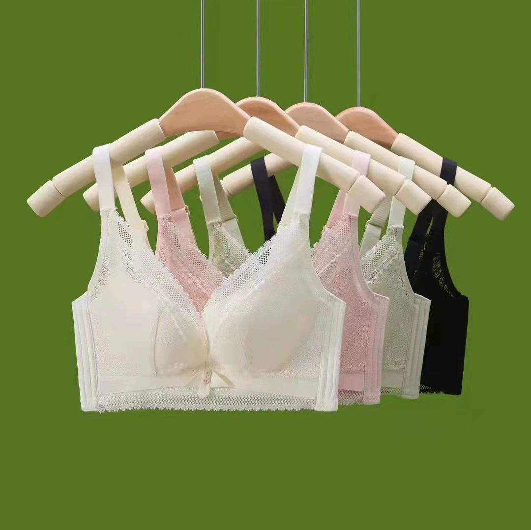 Summer breathable thin push up bra, underwear, lace wireless bra, teen girl bra