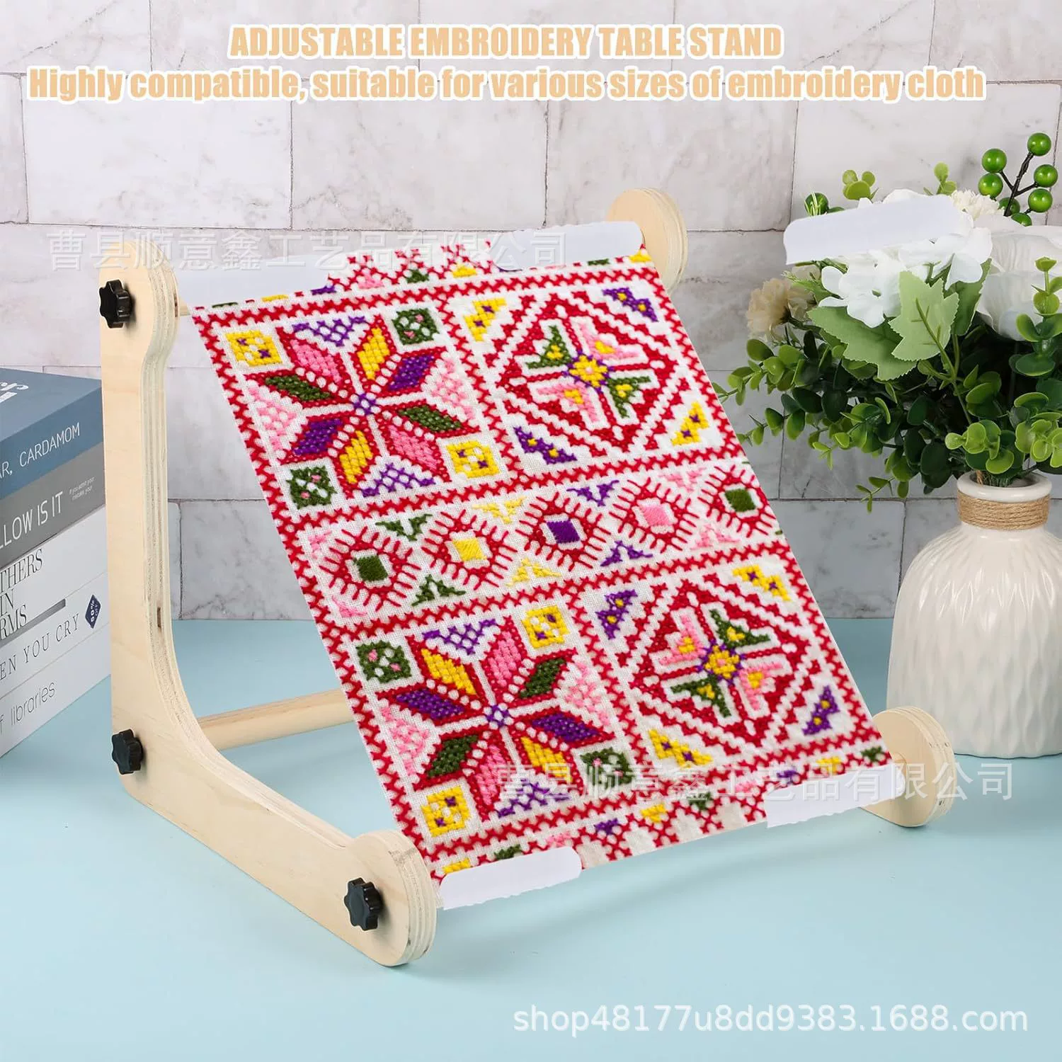 Трансграничные деревянные столешницы Регулируемая вышивка столовая стойка для вышивки крестом держатель обруч на коленях игольная вышивка DIY