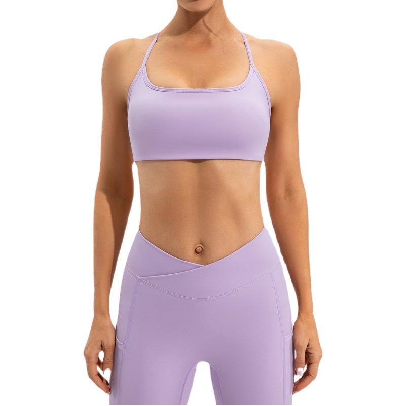 Europea y América Lulu yoga ropa traje femenino correr deportes fitness BRA alto sentido de la nueva ropa secado rápido traje moda