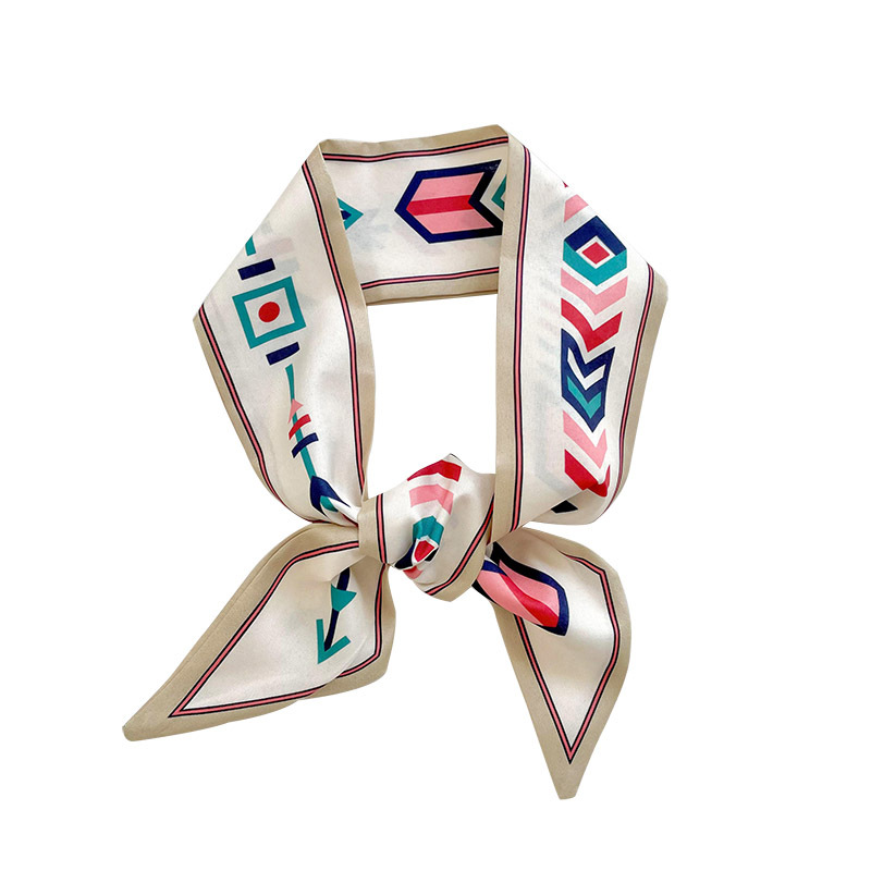 Bufanda larga pequeña bufanda de estilo coreano Para Mujer Todo fósforo flor fresca bolsa de corbata de pelo bufanda decorativa banda de pelo cinta accesorios para el cabello