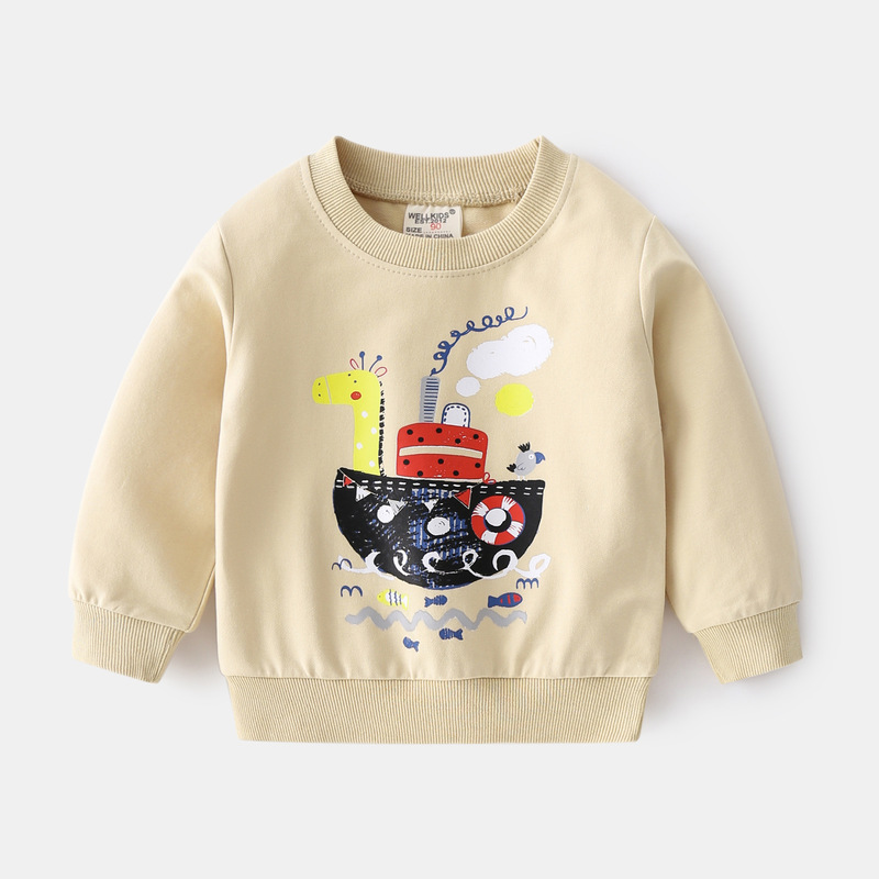 2022秋冬の新型子供服韓国版男女子供長袖tシャツの底のシャツがゆったりしています。|undefined