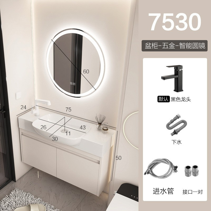 gabinete de baño de aluminio espacio pequeño gabinete de lavabo tipo hogar gabinete de lavabo combinado gabinete de lavabo todo en un lavabo