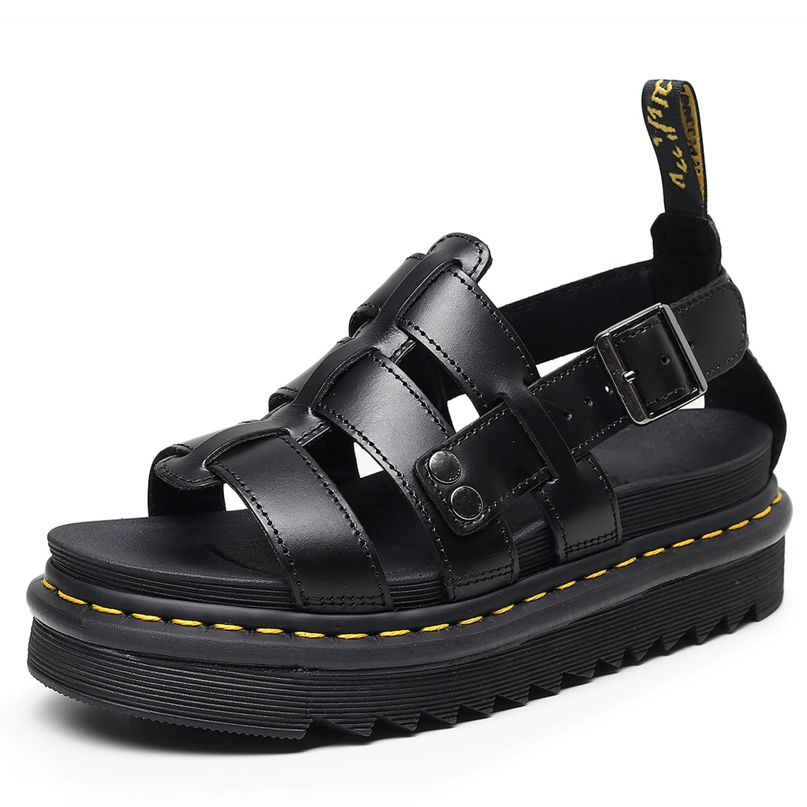 Летние махровые сандалии для женщин, пляжная обувь с открытым носком и римской пряжкой, свободные туфли с открытым носком на толстой подошве, увеличивающие рост.