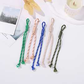 ins彩色包挂件手机miu系时尚可调节绳子男女箱包挂饰尼龙编织绳