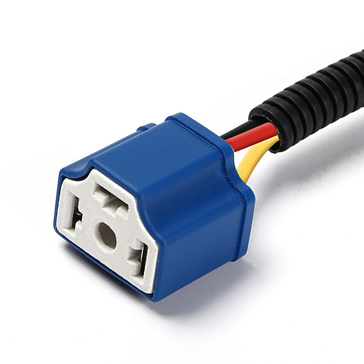 Cross-Border Wrangler Headlight H13 Adapter Cable Harley Headlight Modification H4 to H13 Plug Car Lamp Holder Connection Cable