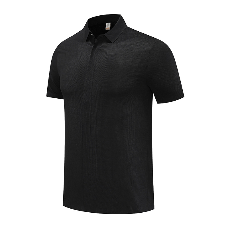 Camiseta de solapa de comercio exterior transfronterizo con cremallera completamente abierta Camiseta polo Camiseta de polo de manga corta para hombre Personalización de verano de alta gama
