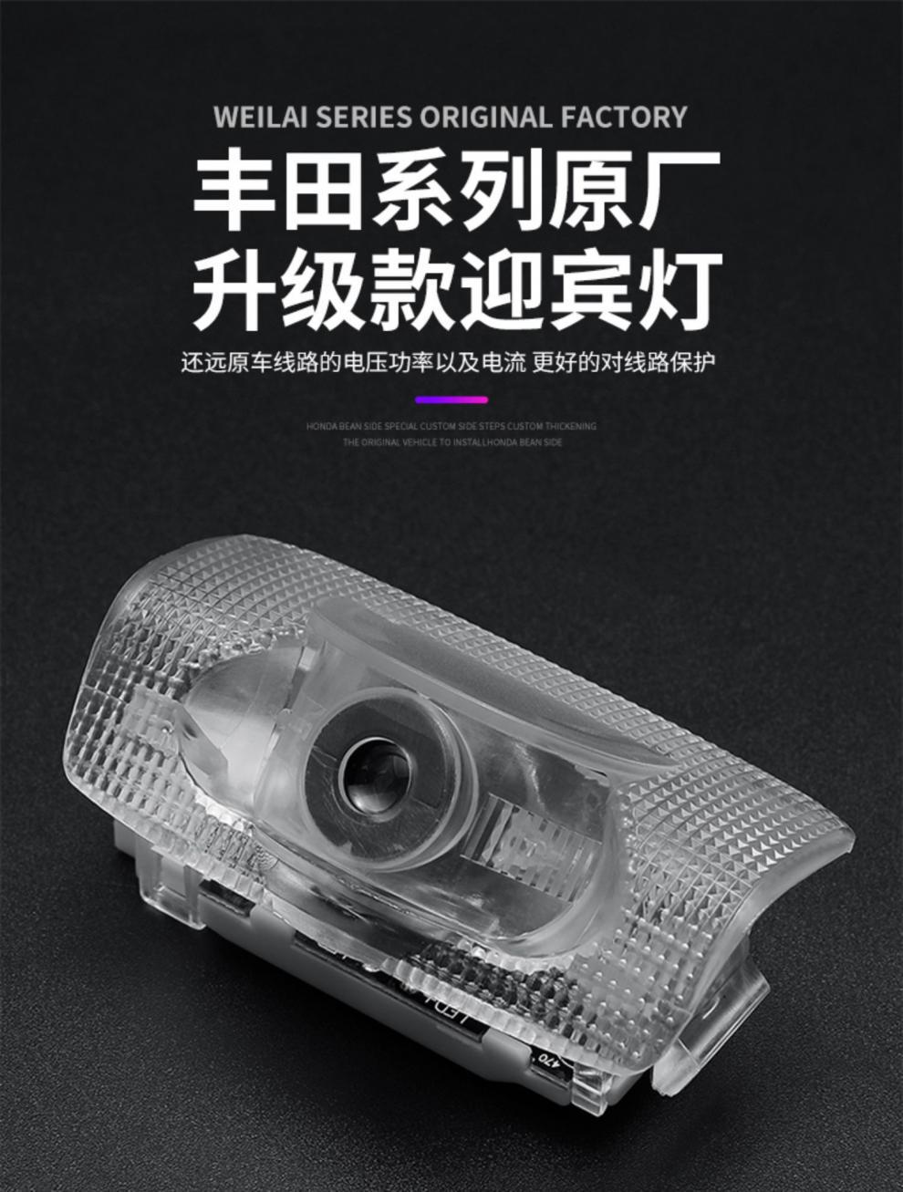 Suitable for 09-21 Toyota Cruiser Welcome Light Prado/Overbearing Car Door Modified Decorative Laser Projector Light