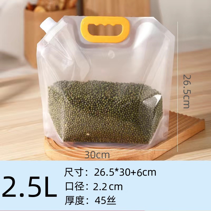 Bolsa de boquilla de succión bolsa de embalaje de grado alimenticio bolsa de almacenamiento transparente bolsa de cerveza engrosada portátil de gran diámetro al por mayor