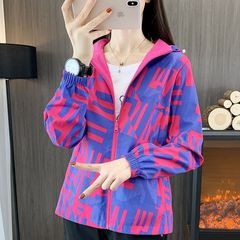 Two-sided Windproof & Waterproof Women's Spring/Fall Outdoor Sports Travel All-Match Hiking Jacket Casual Coat