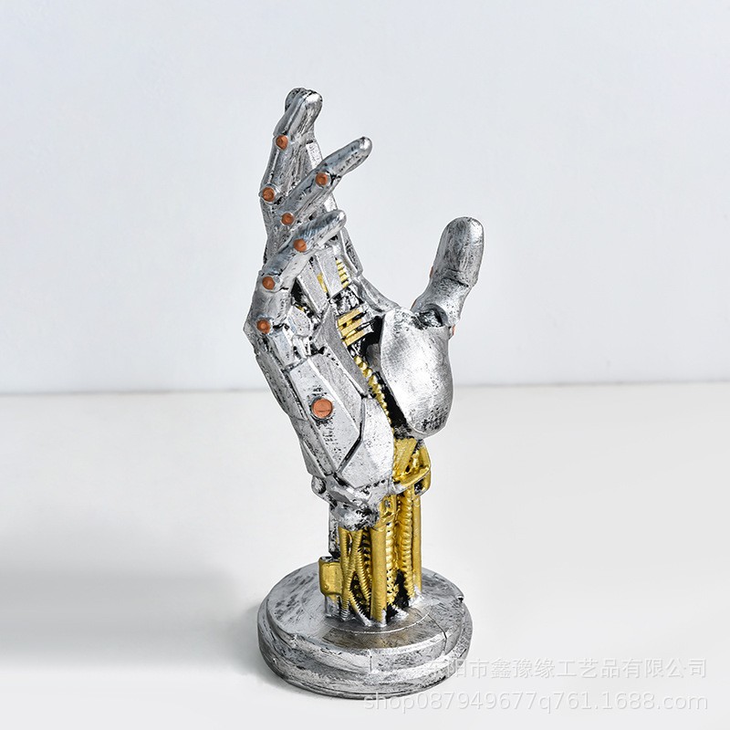 유럽과 미국의 창의적 사이버펑크 XBOX 스위치 게임 핸들 브라켓 공예품 장식품 수지 조작기