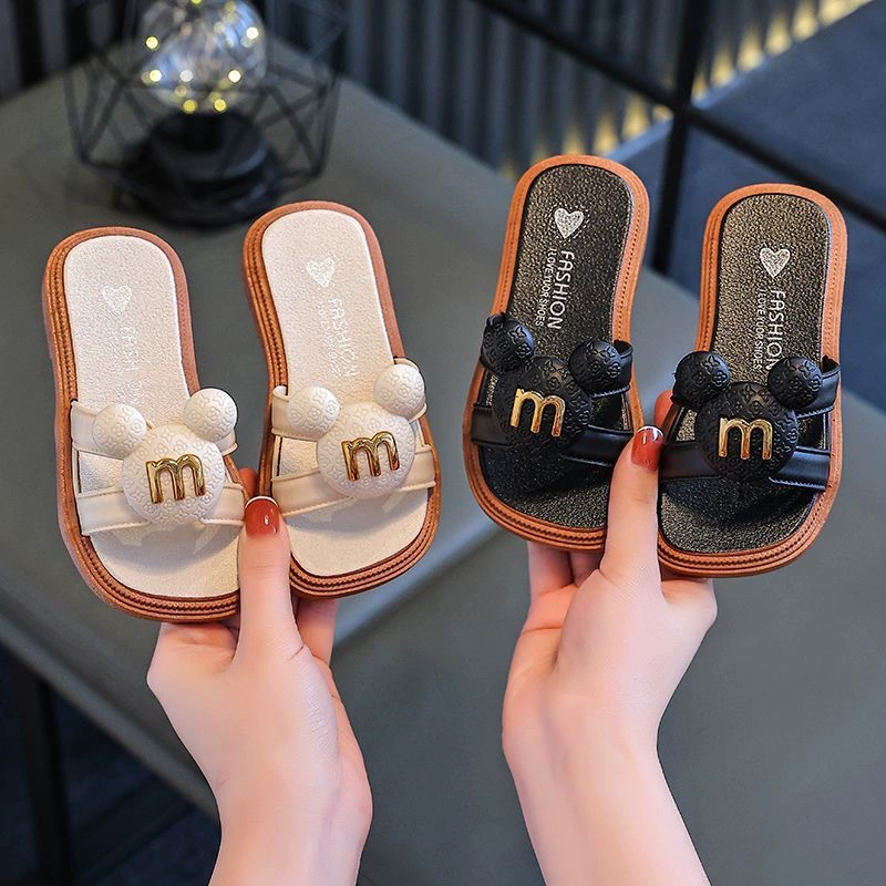 Симпатичная принцесса круто мягкое дно комфорт высокого уровня детские тапочки для девочек летняя новая мода носить тапочки