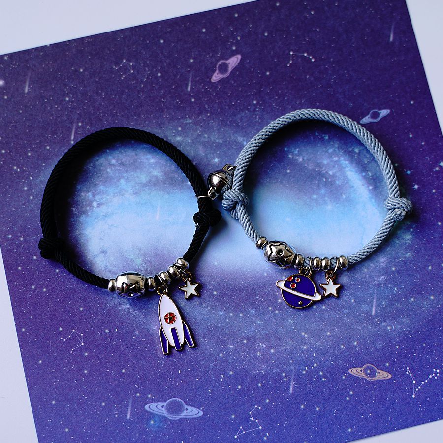 Fashion Rocket Planet Alloy Unisex Bracelets 1 Piece