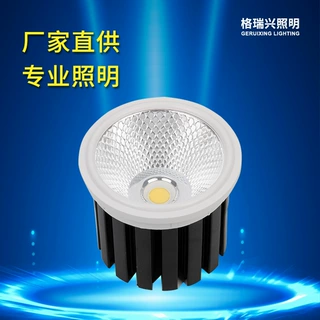 厂家定制雪花内胆嵌入式灯具套件led斗胆灯灯芯cob无主灯筒灯外壳